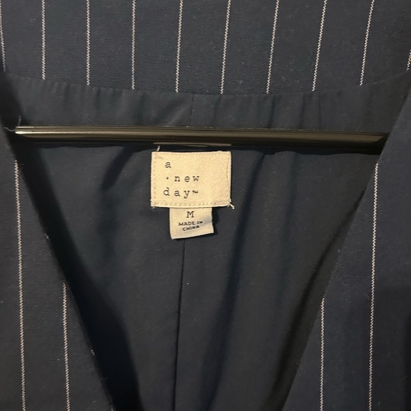 A New Day Navy Pinstripe Vest Dress - Picture 5 of 6